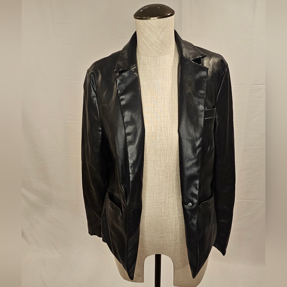 Black Faux Leather Jacket